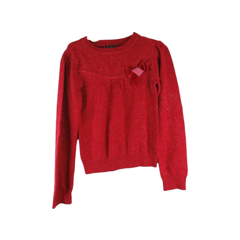 The Childern's Place Red Sparkle Sweater